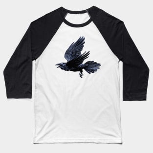 Raven in Flight Baseball T-Shirt